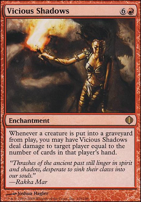 Vicious Shadows feature for One Pissed Off Combo Lady | Rakka Mar EDH
