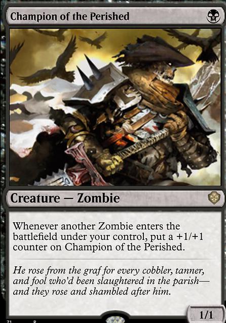 Champion of the Perished feature for Zombie