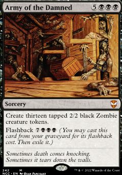Army of the Damned feature for Zombie Token/Insane Unblockables/Everything Dies