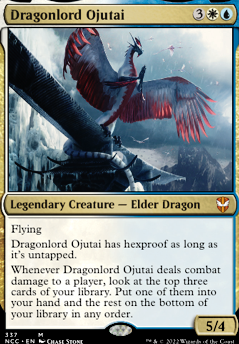 Dragonlord Ojutai feature for Esper Dragons Pioneer