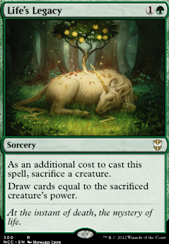 Life's Legacy feature for Green White Dredge (Sigarda EDH)