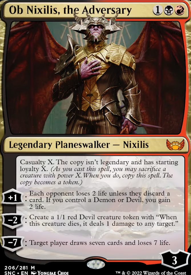 Ob Nixilis, the Adversary feature for Nixilis Devil Sac