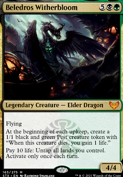 Beledros Witherbloom feature for Golgari leech fest