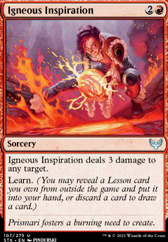 Featured card: Igneous Inspiration