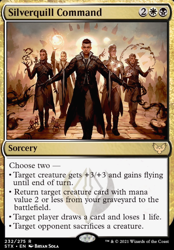 Silverquill Command feature for Killian Cantrips and Removal