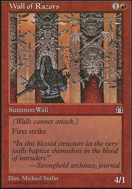 Featured card: Wall of Razors