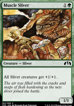 Muscle Sliver feature for Run! It's Pauper Slivers! Starring Naya ft. Dimir!
