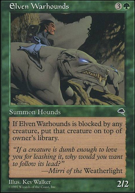 Featured card: Elven Warhounds