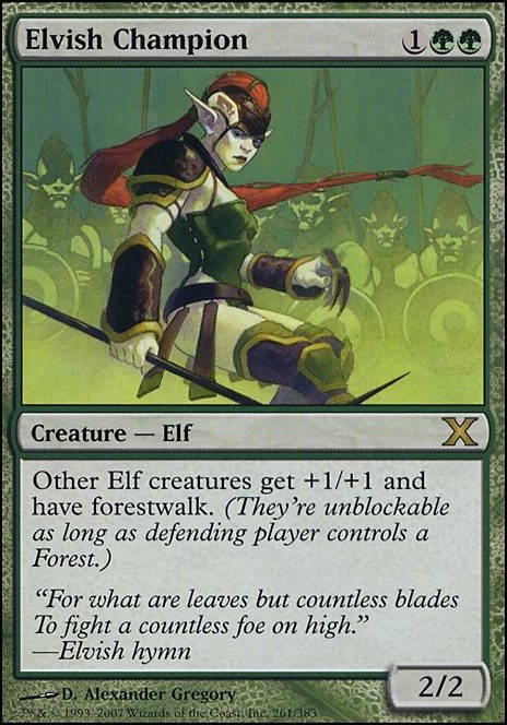 Elvish Champion feature for [EDH] Golgari Elf Ball