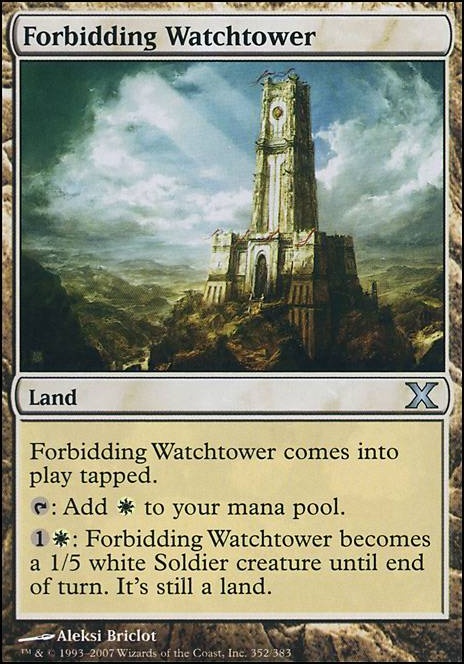 Forbidding Watchtower feature for Kitchen Table White