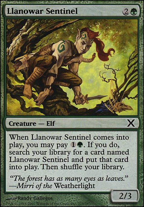 Featured card: Llanowar Sentinel