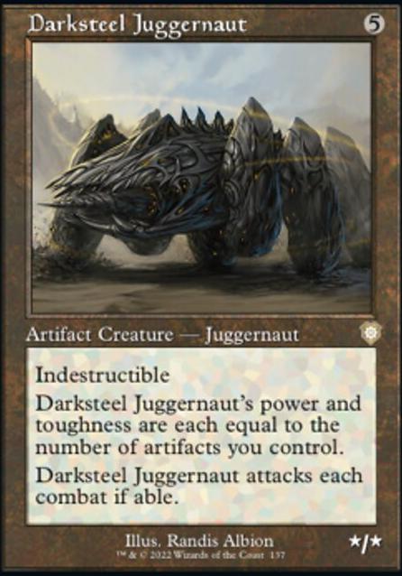 Darksteel Juggernaut feature for Budget artifacts
