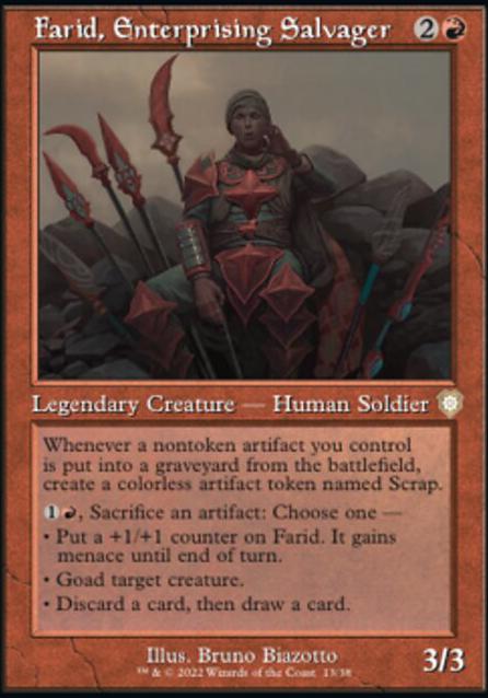 Featured card: Farid, Enterprising Salvager