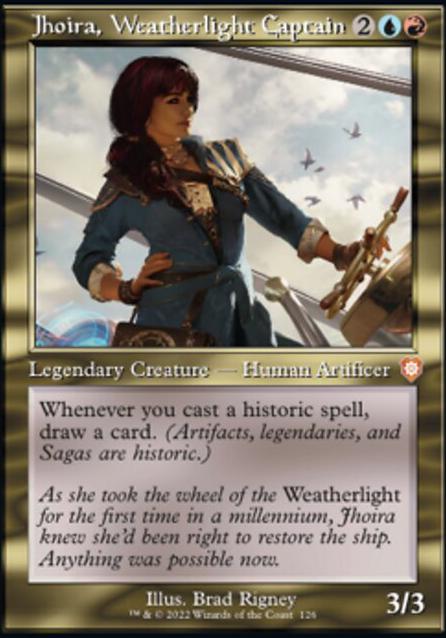Jhoira, Weatherlight Captain feature for Jhoira and her Familiar