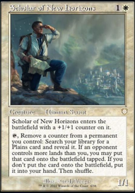 Scholar of New Horizons feature for Mono White Counters