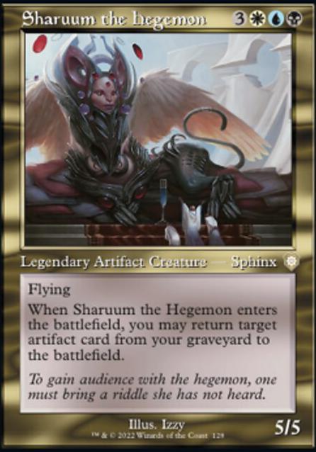 Sharuum the Hegemon feature for Artifact reanimate