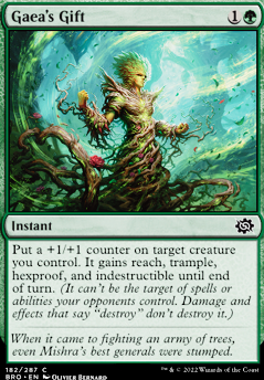 Gaea's Gift feature for Mono Green Stompy