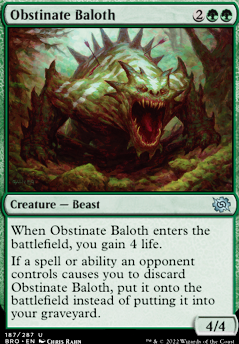 Obstinate Baloth feature for GR Valakut Midrange