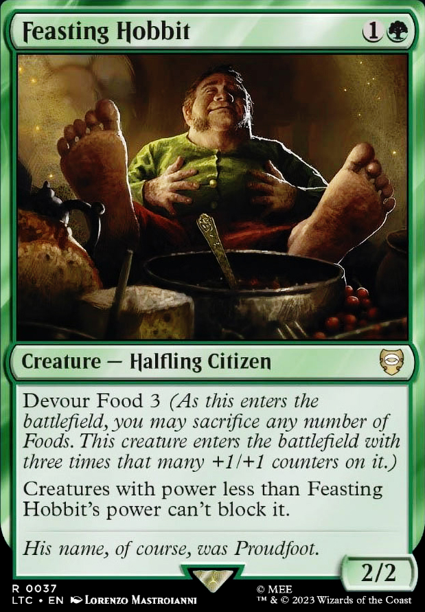 Feasting Hobbit feature for Sin of Gluttony - Food