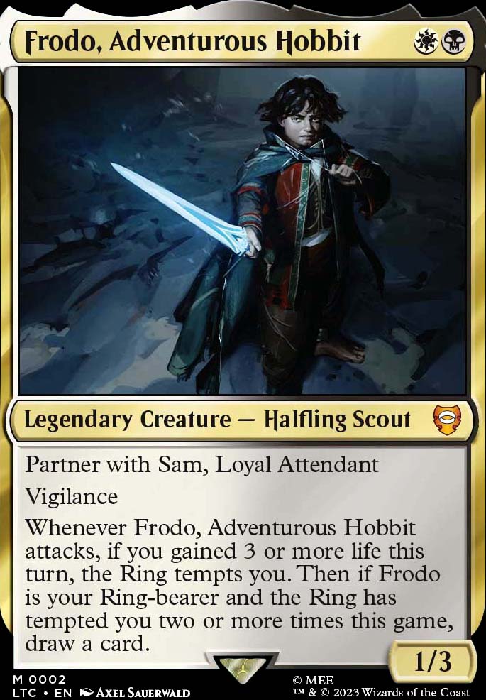 Featured card: Frodo, Adventurous Hobbit