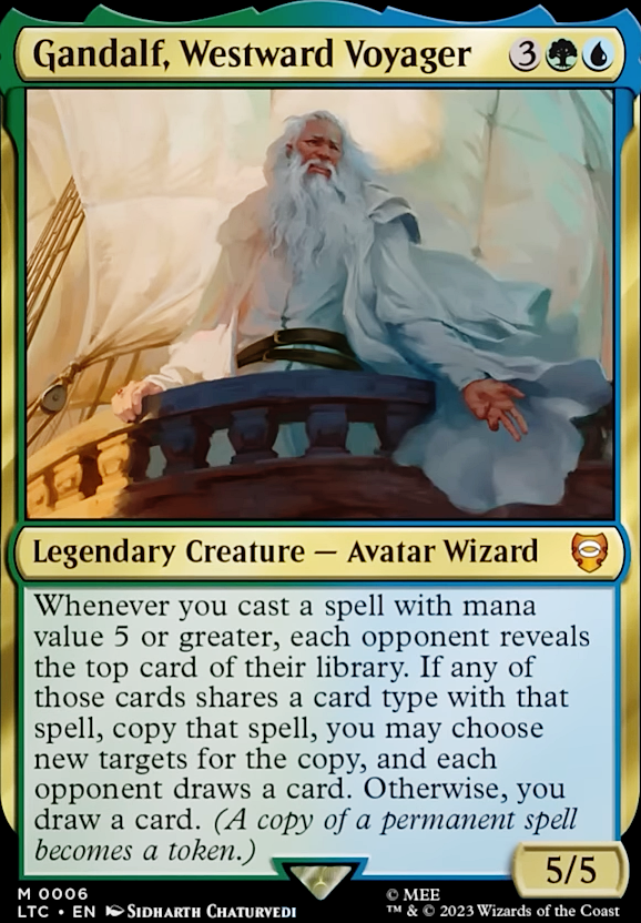 Featured card: Gandalf, Westward Voyager