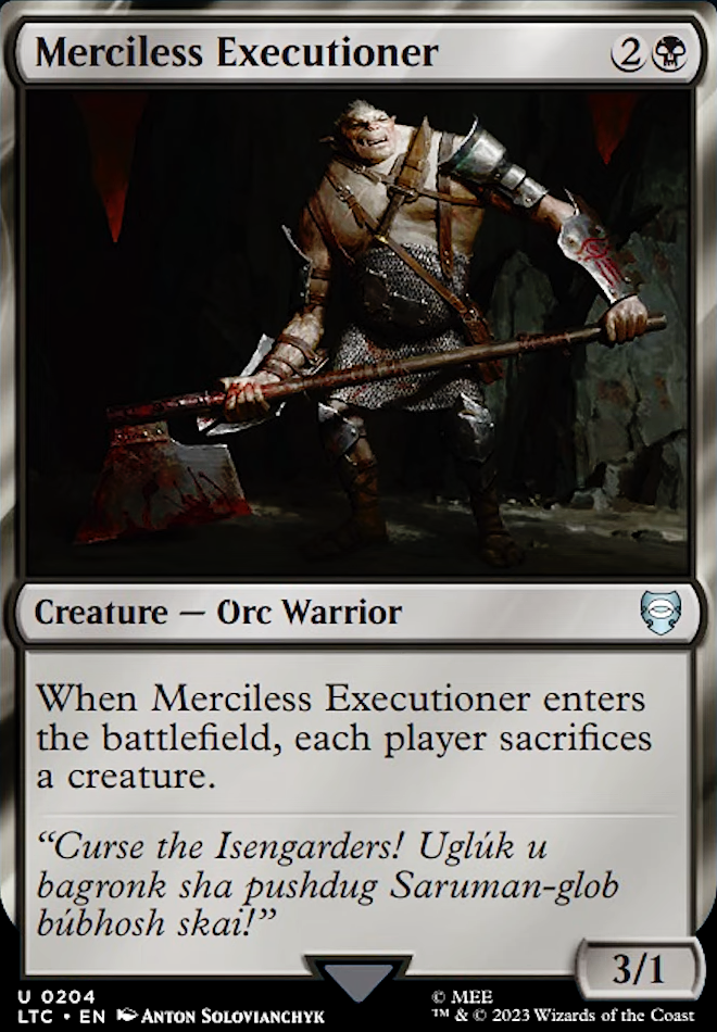 Merciless Executioner feature for Sauron /The 9