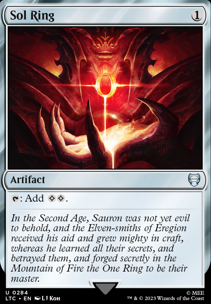 Sol Ring feature for Jace High Tide EDH