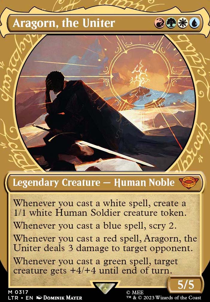 Aragorn, the Uniter feature for Unity of Color | Aragorn EDH