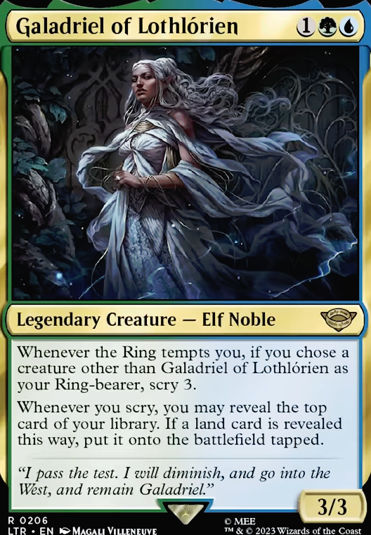 Galadriel of Lothlorien feature for Elves can scry, too!