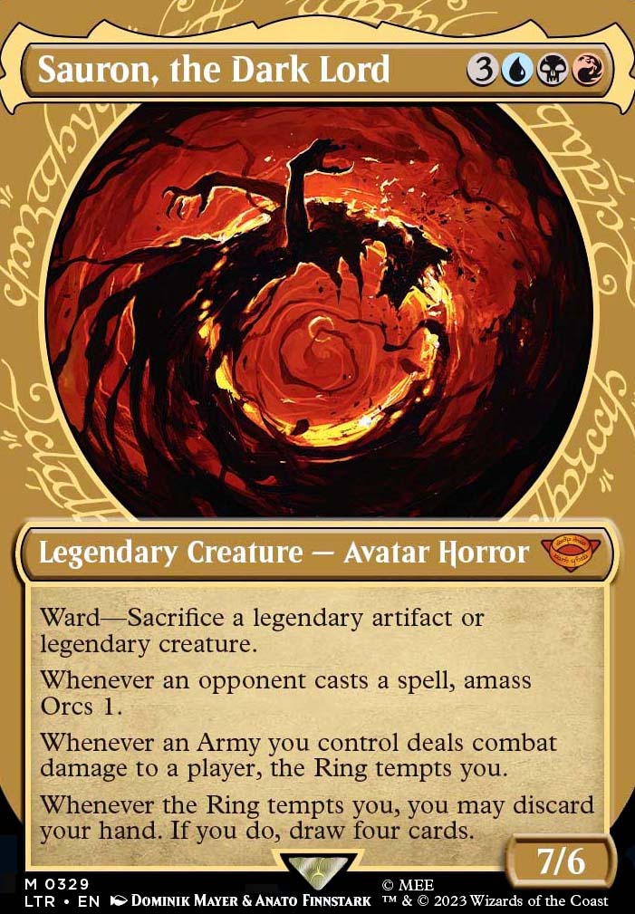 Sauron, the Dark Lord feature for The Dark Lord — Self-Discard