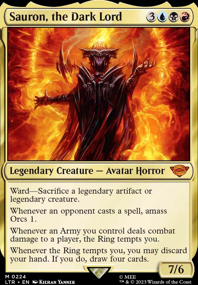 Sauron, the Dark Lord feature for Sauron The Grixis Lord