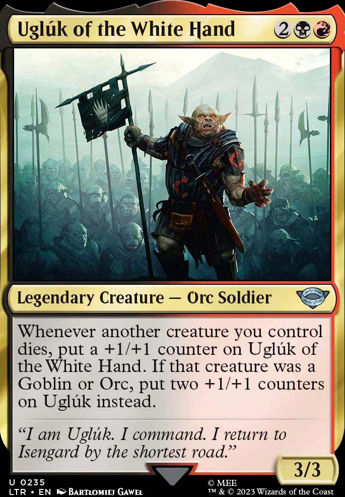 Ugluk of the White Hand feature for Goblin Mock-up Deck