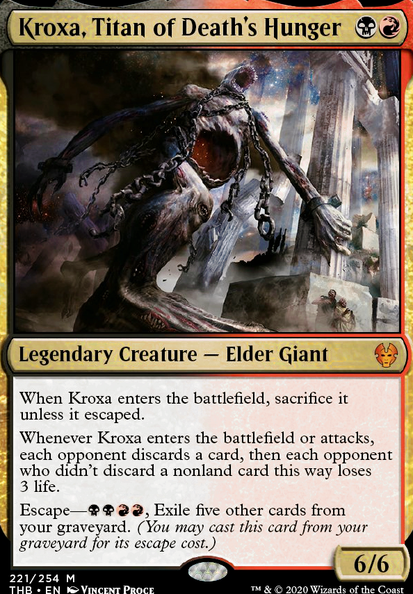 Kroxa, Titan of Death's Hunger feature for Kroxa, Discard