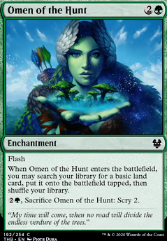 Omen of the Hunt feature for Green deck