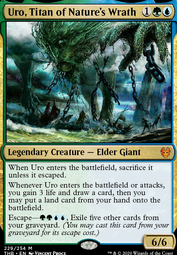 Uro, Titan of Nature's Wrath feature for Uro Land Ramp EDH