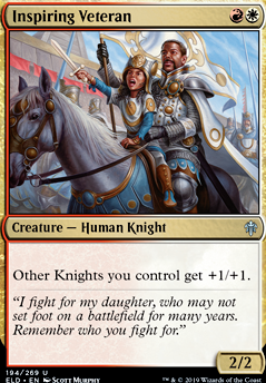 Inspiring Veteran feature for Syr Gwyn, Knights with Swords!  Casual EDH