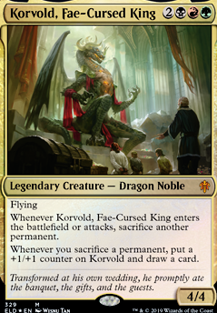 Korvold, Fae-Cursed King feature for Squirrel Sacrificing