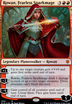 Rowan, Fearless Sparkmage feature for Rowan Planeswalker