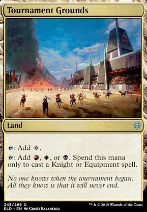 Tournament Grounds feature for Mardu Speed Knights (MTG Arena Build)