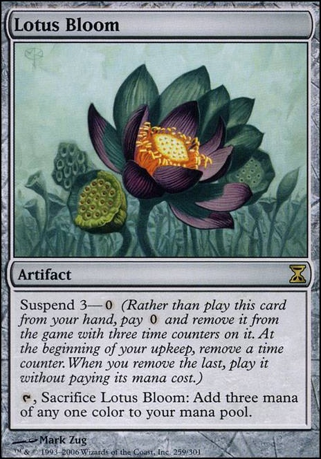 Lotus Bloom feature for first turn tinker blightsteel