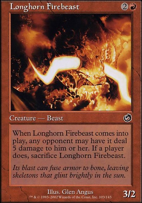 Longhorn Firebeast feature for Beast Burn