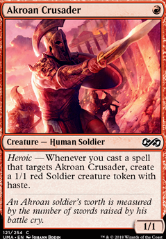 Akroan Crusader feature for 1-Drop Tribal