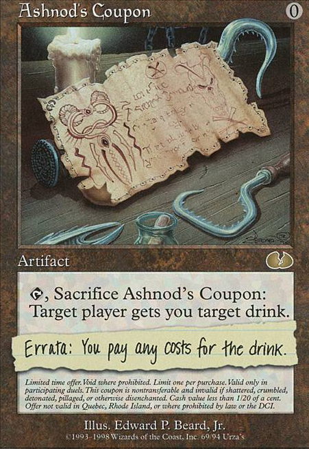Featured card: Ashnod's Coupon