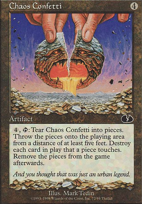 Chaos Confetti feature for Tear apart your opponents collection!