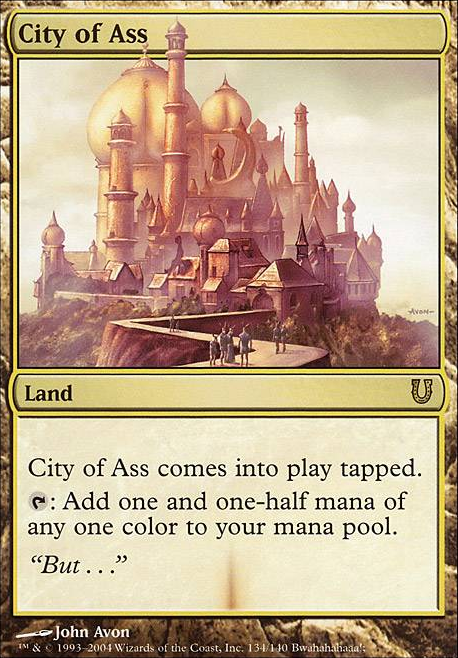 City of Ass feature for cEDH Staples - Lands