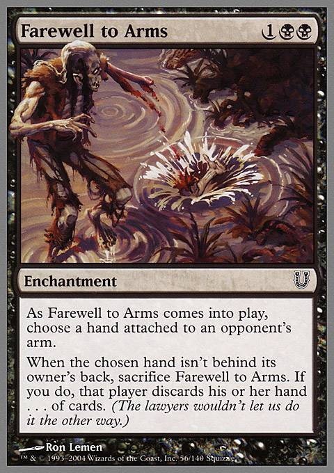 Featured card: Farewell to Arms