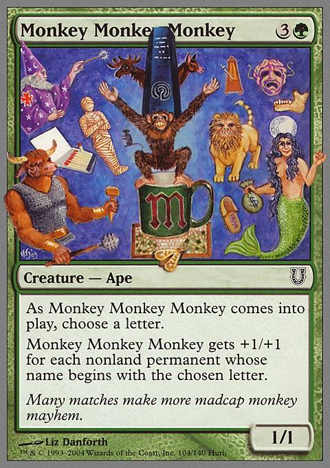 Featured card: Monkey Monkey Monkey