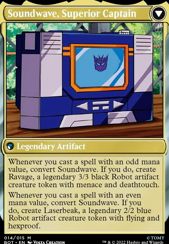 Featured card: Soundwave, Superior Captain