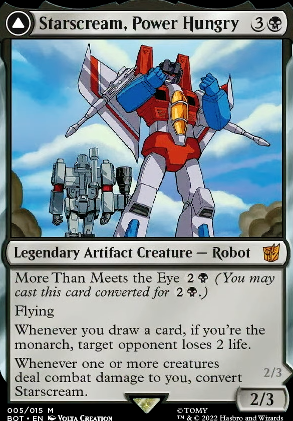 Featured card: Starscream, Power Hungry