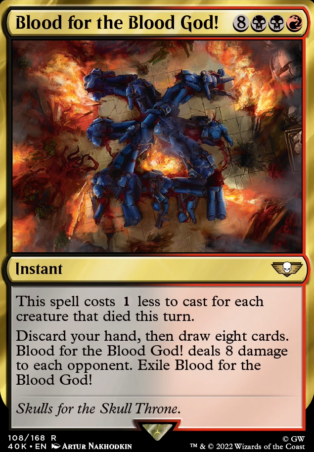 Featured card: Blood for the Blood God!